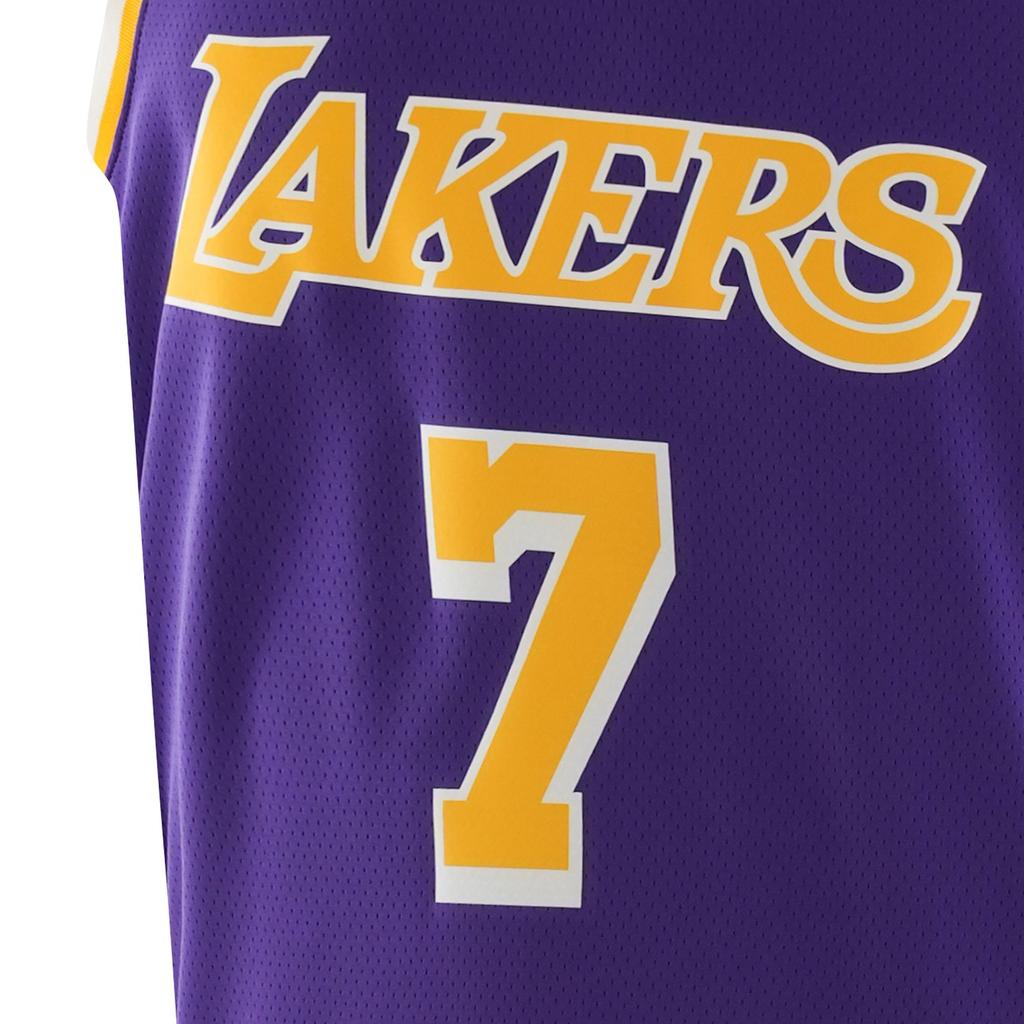 Jordan NBA Team Print Loose Comfortable Jersey Tank, Lakers Edition, Anthony No. 7 Men Tops Purple CV9481-514