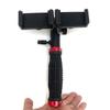 Support Trépied de Bureau Double pour Téléphone pour Streaming en Direct et Prises de Vue Extérieures avec Tête à Clip Portable