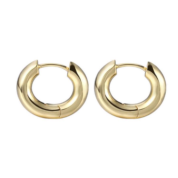 Cercei rotunzi simpli, ușori, de lux, francezi, versatili, 2024, pentru femei