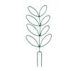 Small Trellis for Potted Plants Wrought Iron Leaf Shape Garden Trellis for Indoor Outdoor Decorative Climbing Plants