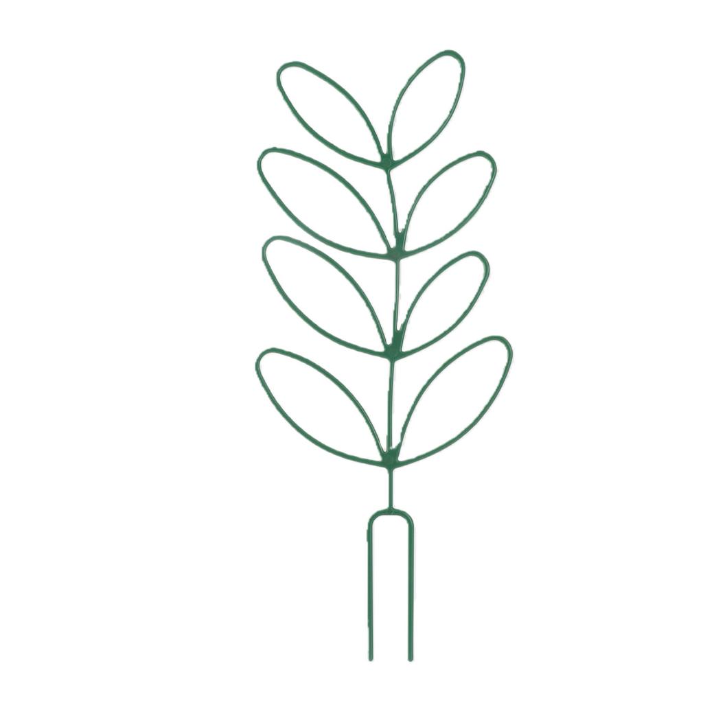 Small Trellis for Potted Plants Wrought Iron Leaf Shape Garden Trellis for Indoor Outdoor Decorative Climbing Plants