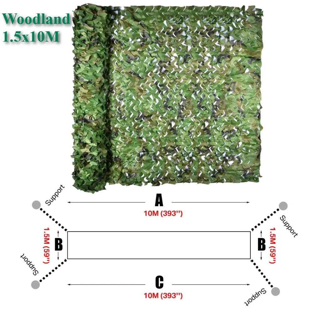 Camouflage Net Shade Net for Hunting Home Decor Paintball Bird Watching Camping Car Cover Hunting Blind Tree Stand Theme Decor