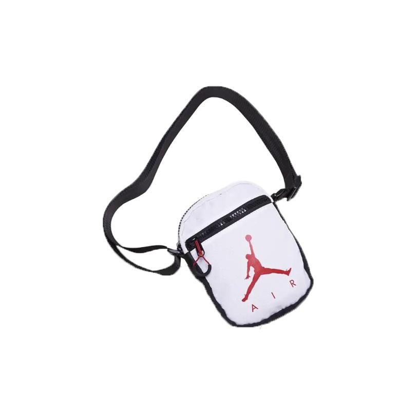 Jordan Basic Air Logo Sports Zipper Polyester Phone Bag Shoulder Crossbody Bag Unisex bags White 9A0197-001 White