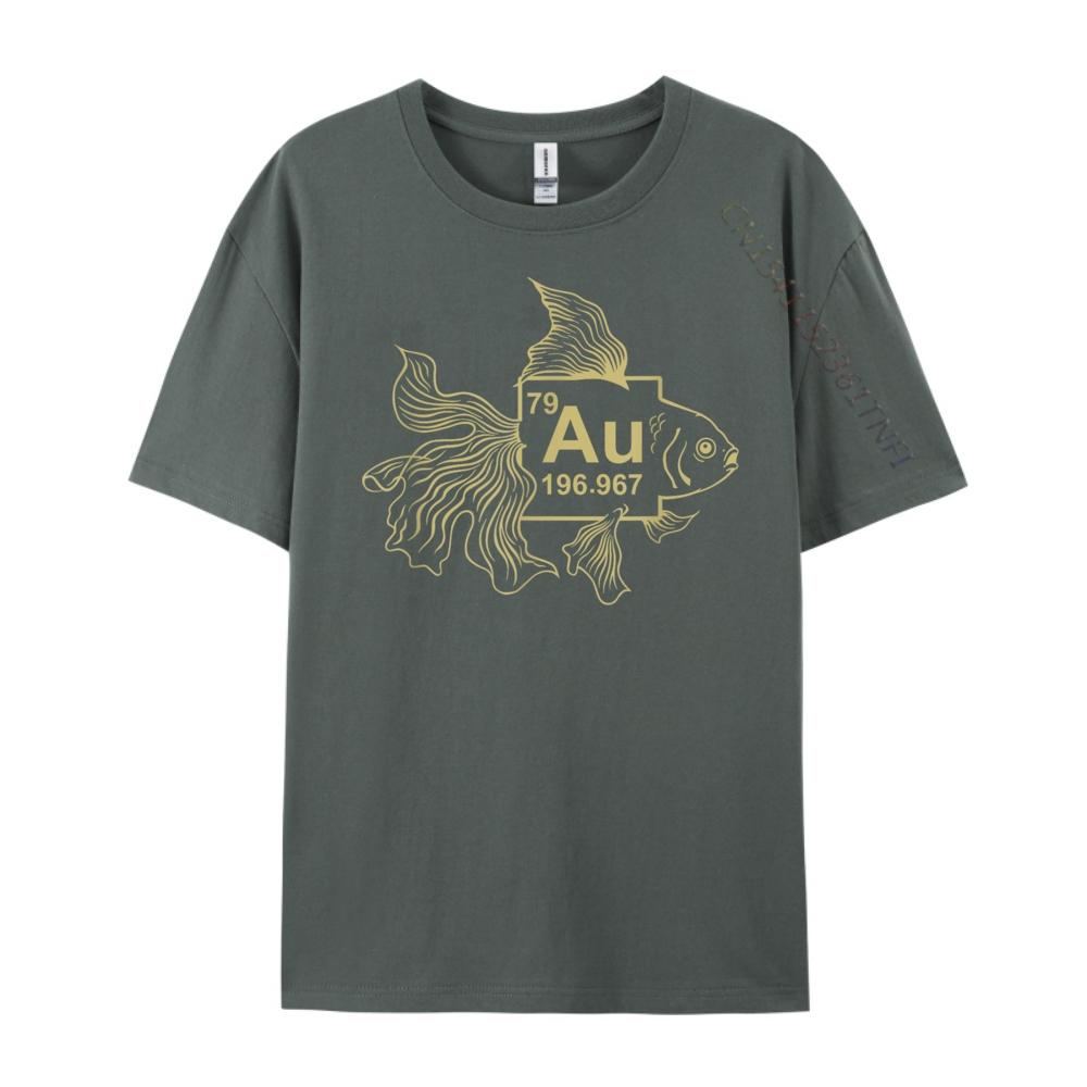 Goldfish Shirt  Gold fish shirt  AU Chemistry Science Graphic T Shirts Men Clothes Camisetas Hombre Large Size Illustration