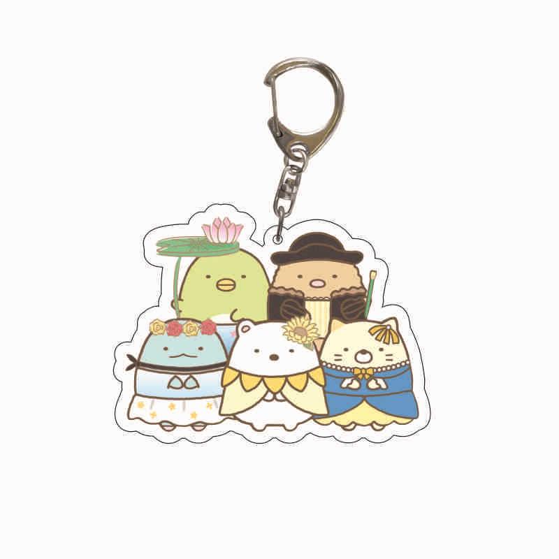 Acrylic Keychain: Japanese San-X Corner Creatures Anime Pendant for Backpack