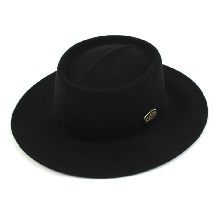 Yunibeosyeolkemiseuteuli Gmj Wool Black Fedora