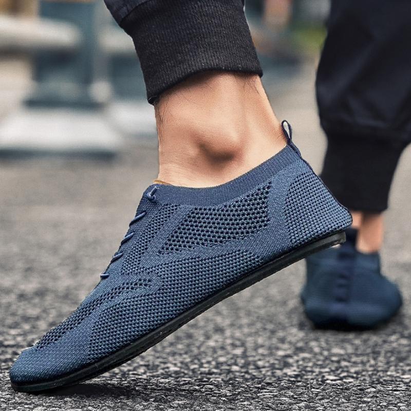 Fashion Sneakers Men Breathable Lightweight Casual Walking Man Tennis Shoes Slip-On Driving Men Lazy Shoes Footwear