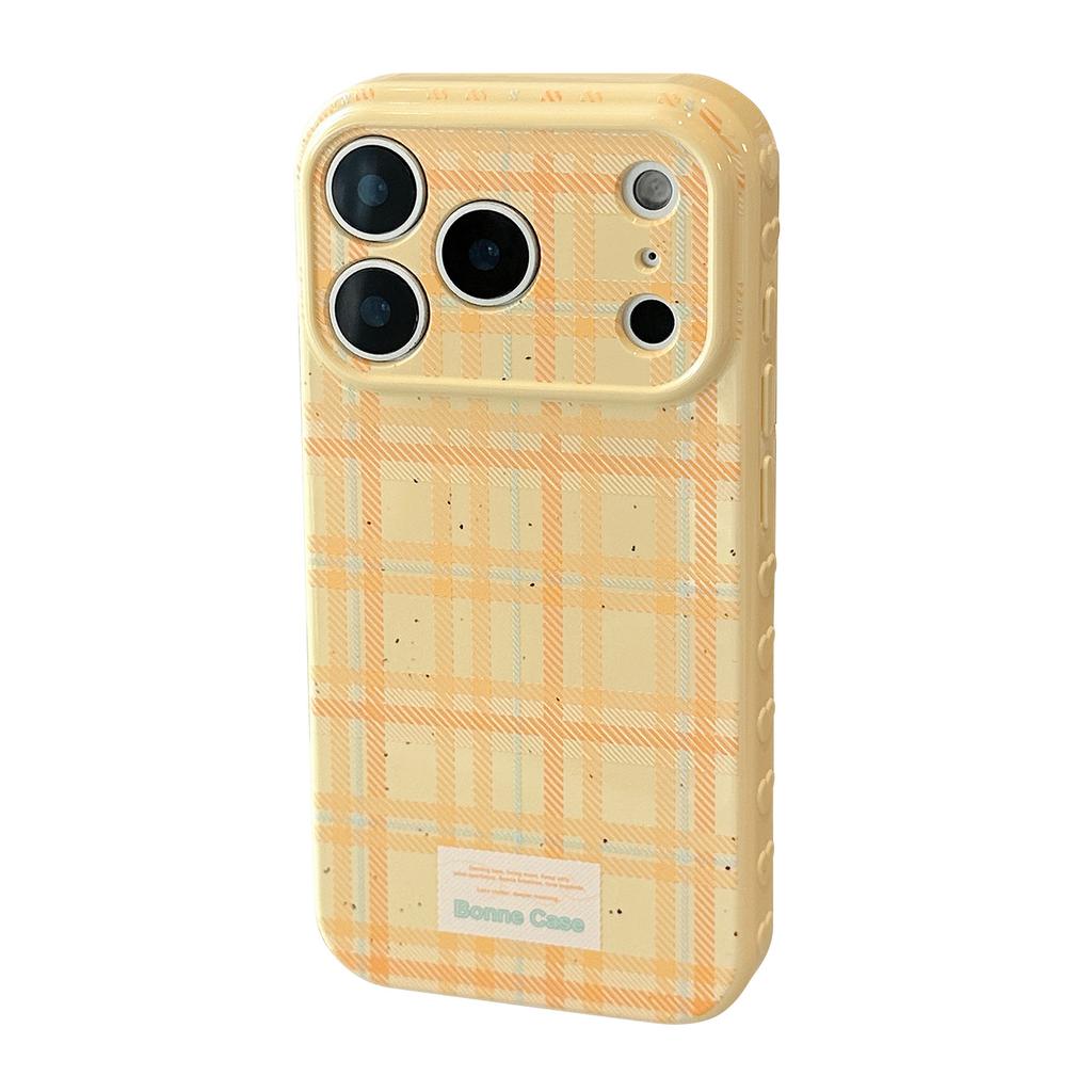 Korean Style Color Grid Pattern for Apple 17promax Phone Case for IPhone 16 for 14 Anti Drop Soft 15 Niche 12 All Inclusive