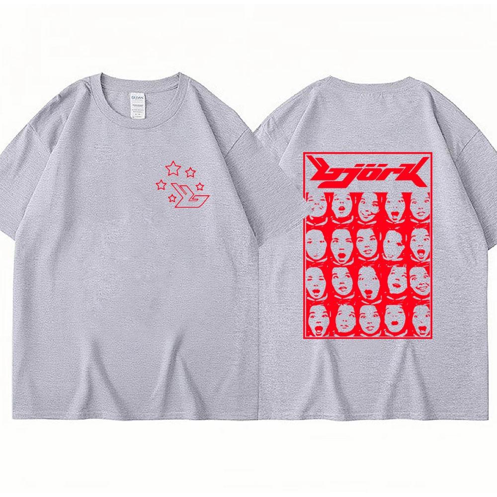Singer Bjork Army of Me Post Music Album T Shirt Summer Fashion Aesthetic T Shirts Men Women Clothes Oversized T-shirt