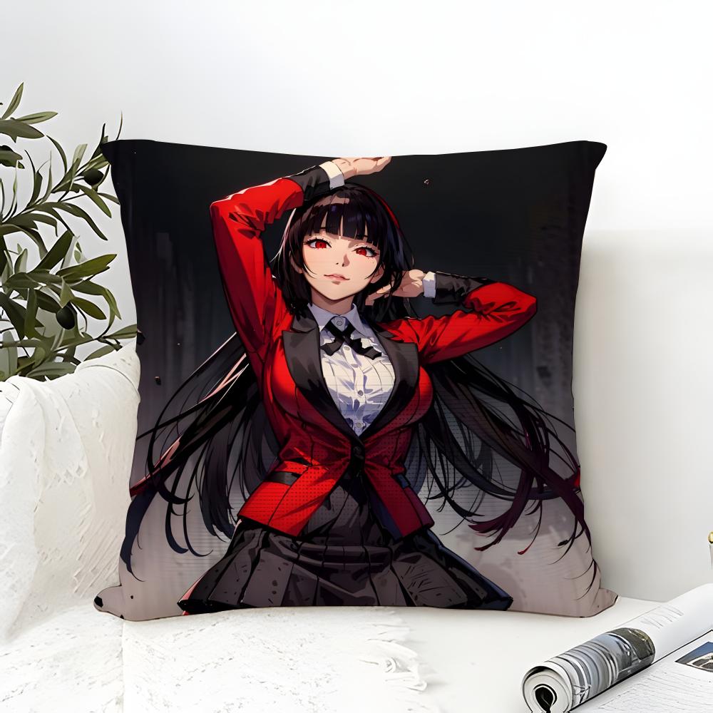 Anime Comics K-Kakegurui Yumeko Jabami Pillow Case linen pillow case sofa home decor cushion cover cushion cove