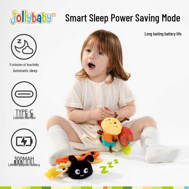 Jollybaby Dynamic Insect Flapping Wings Stroller Rattle with Soothing Music