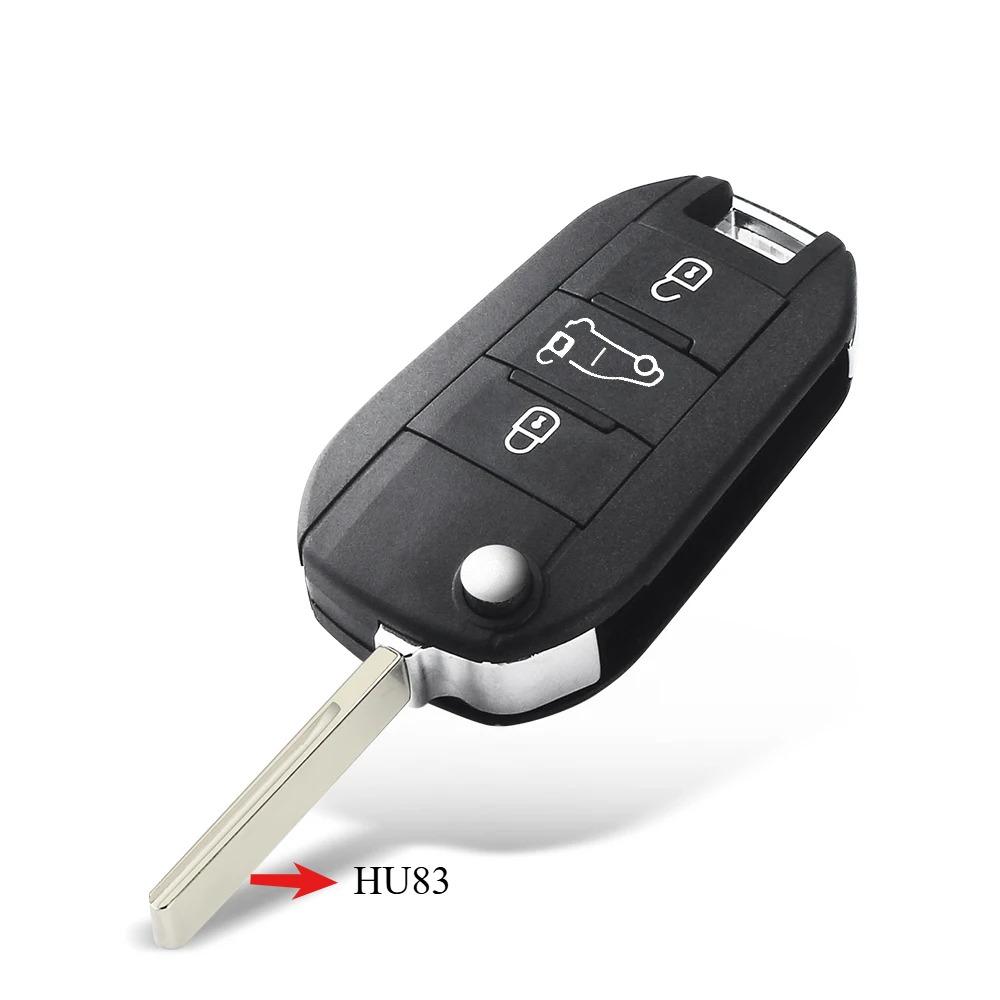 Car Key For Peugeot 208 2008 301 308 508 5008 RCZ For Citroen C-Elysee C4-Cactus Headlight Middle Remote Key Shell Case