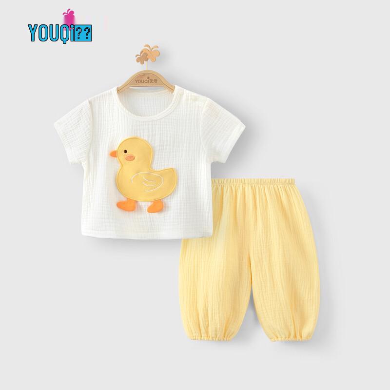 

Baby Summer Thin Short-Sleeve Long-Pants Set 90