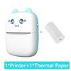 Portable Thermal Printer Set Mini Inkless Sticker Printer USB V4.0 Photo Printer Compatible For IOS Android
