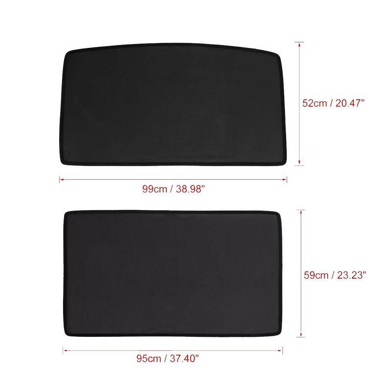 Roof Sunshade Cover Front & Rear Top Window Sun Heat Mesh Fit for Tesla Model S   2018 2017 2016