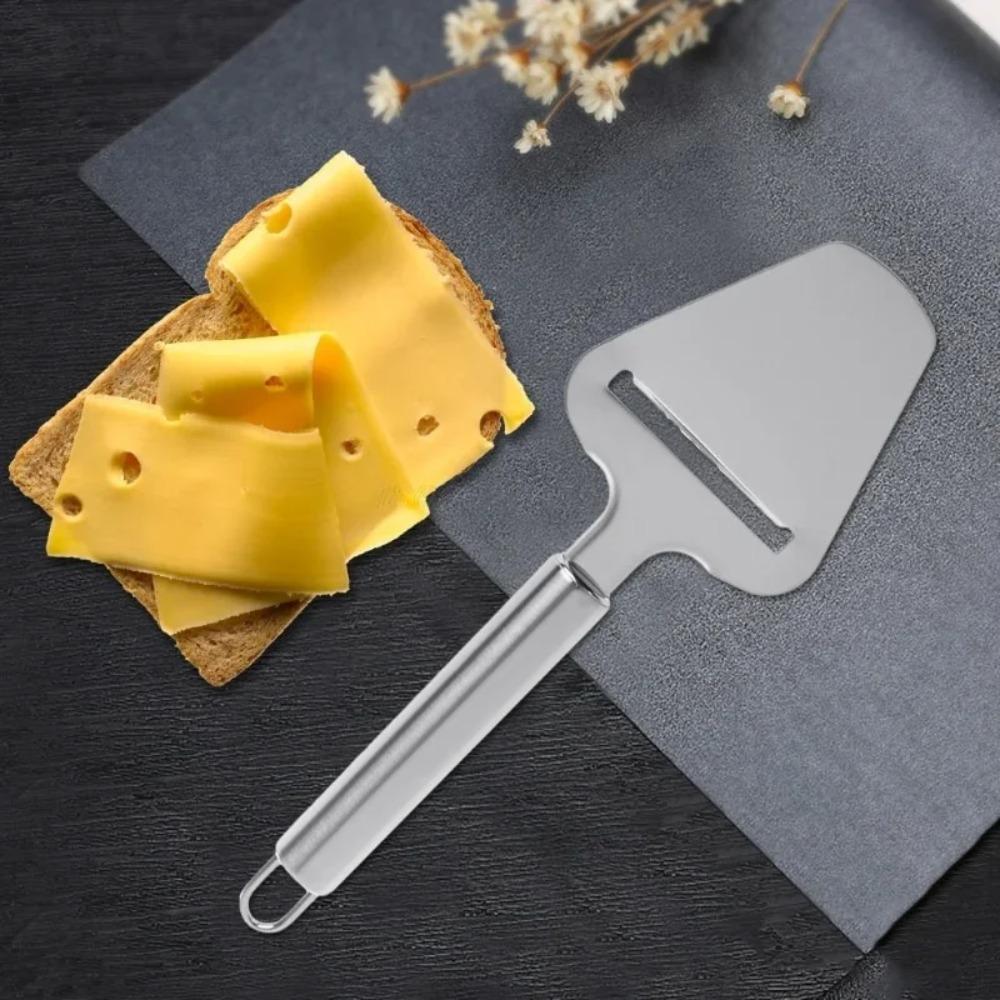 Silver Stainless Steel Cheese Peeler Slicer Cutter Butter Slice Cutting Knife Kitchen Cooking Tools