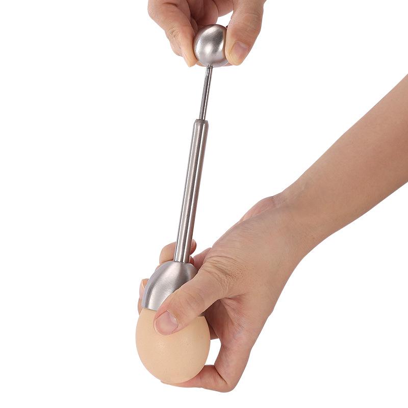 Nerezový kráječ a propichovač vaječných skořápek - Efektní pomůcka na rozbíjení vajec