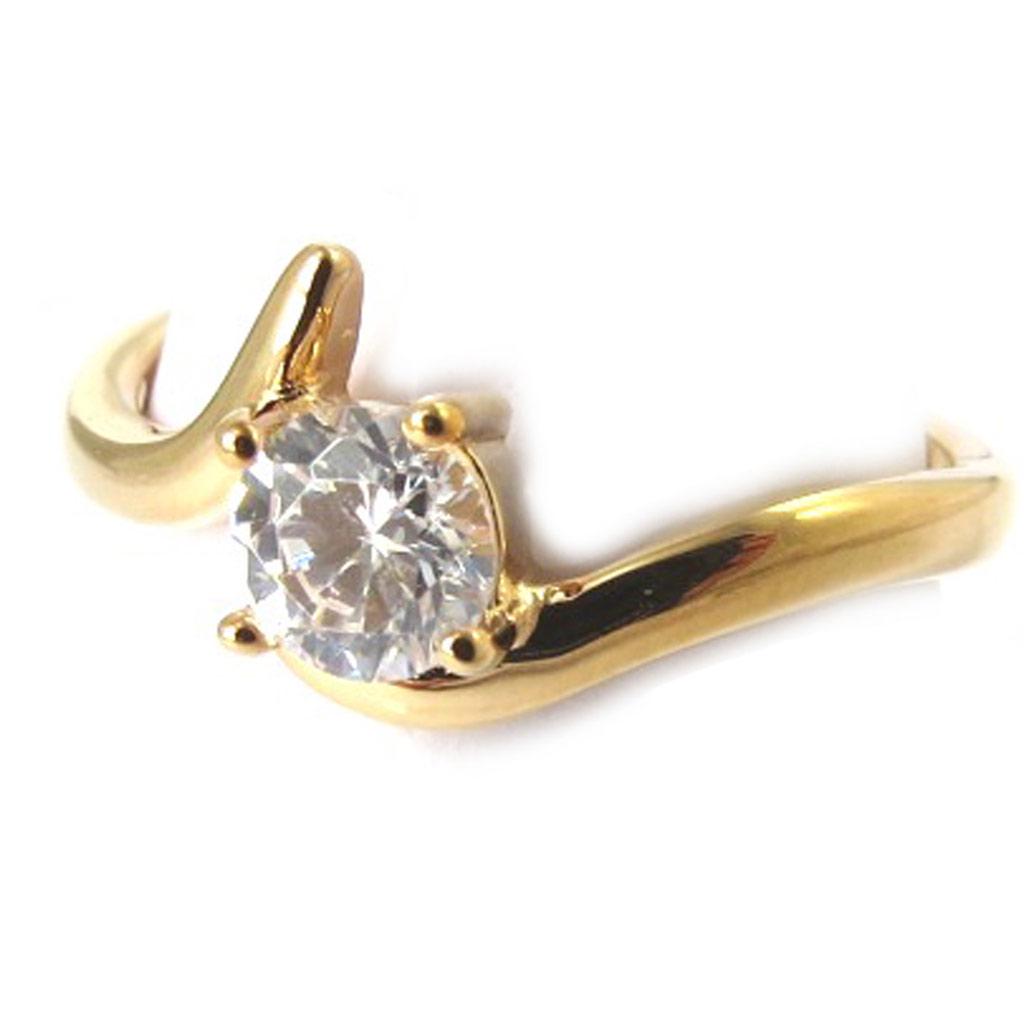 Guldpläterad ring 'Câlin'