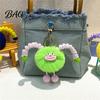 Schoolbag Accessories Sausage Mouth Creature Plush Keychain, Cartoon Fuzzy Ball Keyring Pendant, Bags Pendant Decorative Keychain for Handbags Purses