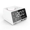 Radio Digital Desk Clock BT Speaker Creative Music Alarm Clock Display with Dual USB Interface Support U Disk TF Card FM