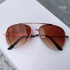 Sporty Metal Frame Fashion Glasses for Men & Women  Anti-Reflective Lenses Golden-Tone Finish Perfect for and Activitie