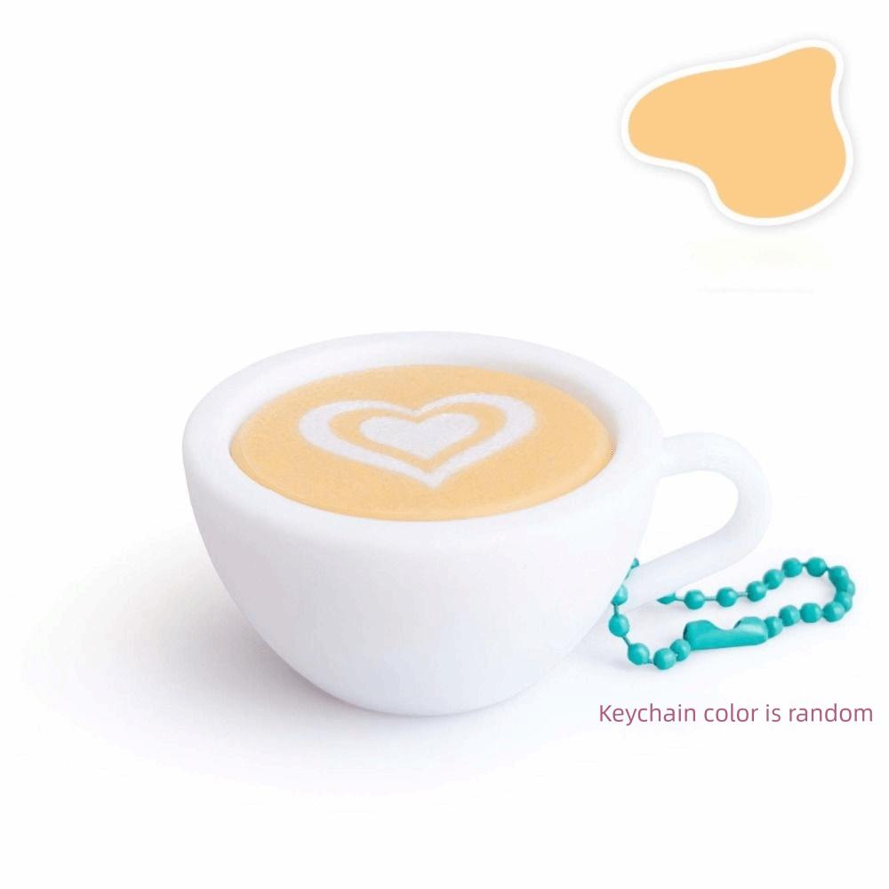 3D Printed Finger Button Pendant Simulation Coffee Calming Keychain  Children Adults
