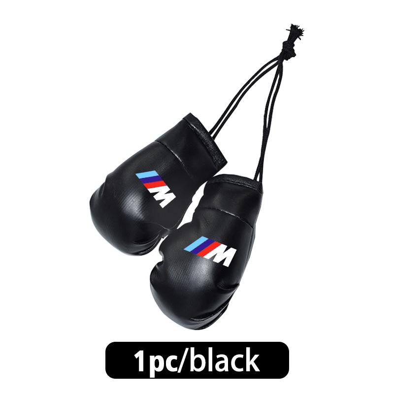 BBKK9 2pcs Car Boxing Gloves Hanging Ornament Rearview Mirror Pendant For BMW Performance M E87 E30 E46 E28 F35 G20 E93 F20 X3 X