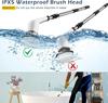 Cordless Cleaning Brush Scrubber for Home, 8 Replaceable Brush Heads, 3 Adjustable Size, 2 Speeds for Ba