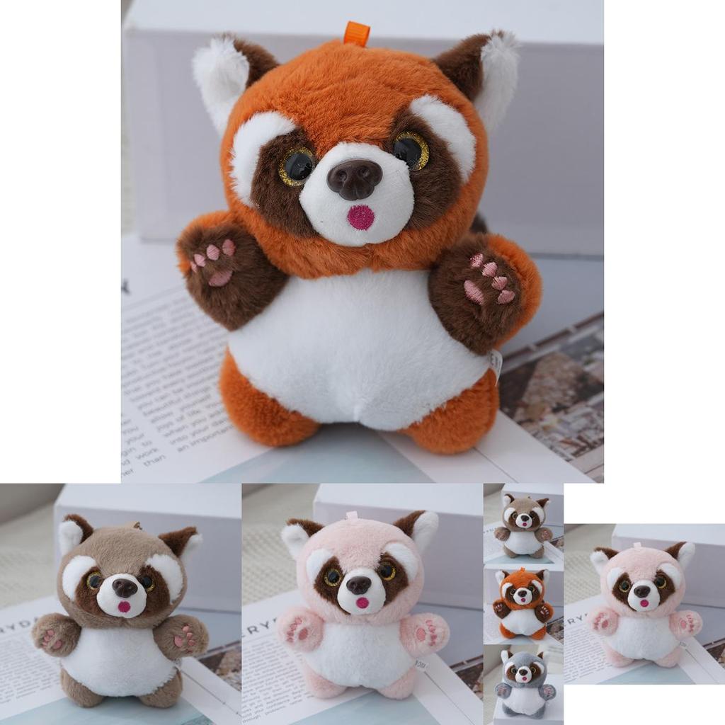 Adorable Little Raccoon Keychain Plush Cute Bag Charm Boutique Mini Gift Blind Box