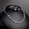 Elegant Rhinestone Tassel Jewelry Set: Necklace, Earrings, Bracelet – Perfect for Bridal or Banquet Wear