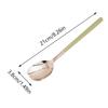 2Pcs 410 Stainless Steel Luxury 4 Color Handle Spoon For Family Dinner Tableware Restaurant Flatware Soup Ladle