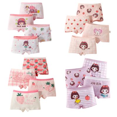 4pc Baby Mädchen Kinder Cartoon Unterwäsche Kinder Underpantis Mädchen Slips Höschen 2-10Years