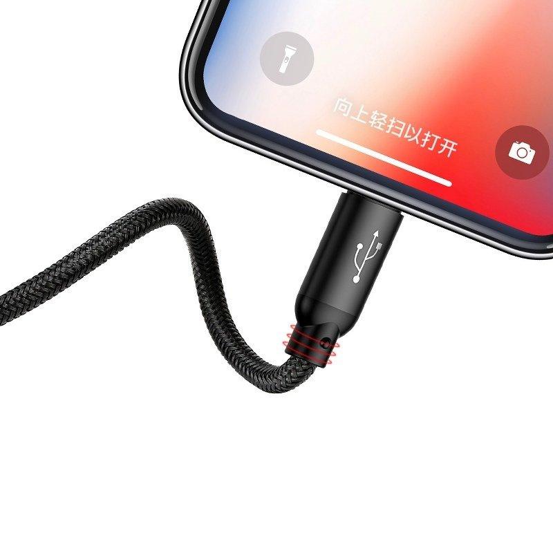 Kabel Usb Baseus 3W1 Usb-C / Lightning / Micro 3A 1.2M (Czarny)