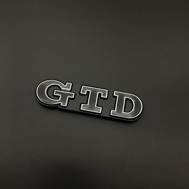 3D Metal GTD Logo Car Stickers Decals Front Hood Grill Emblem Badge for GTD Go-lf 2 4 5 6 7 8 R MK4 MK5 MK6 MK7 MK3 MK2
