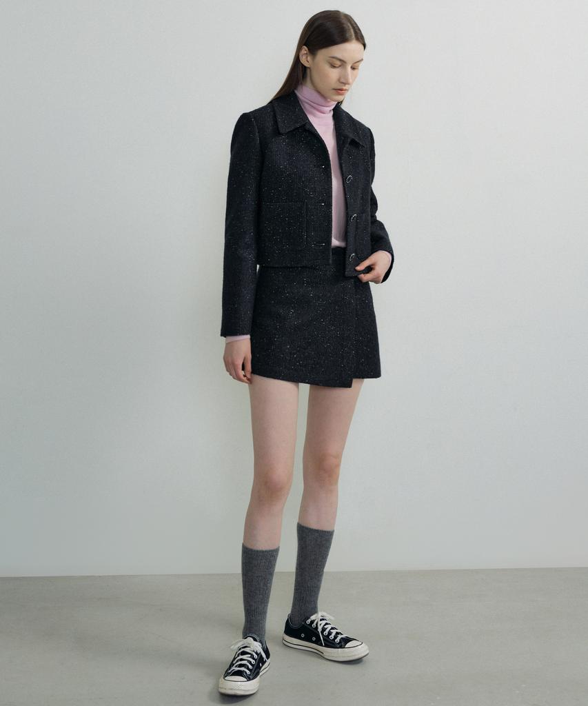 OCTETTE Pearl Tweed Low Rise Shorts