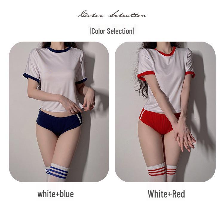 Japanese Cute Cheerleader Cosplay Lingerie Set