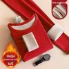 JingJingRS Men's Chinese Red Fleece-Lined Thermal Underwear Gift Set