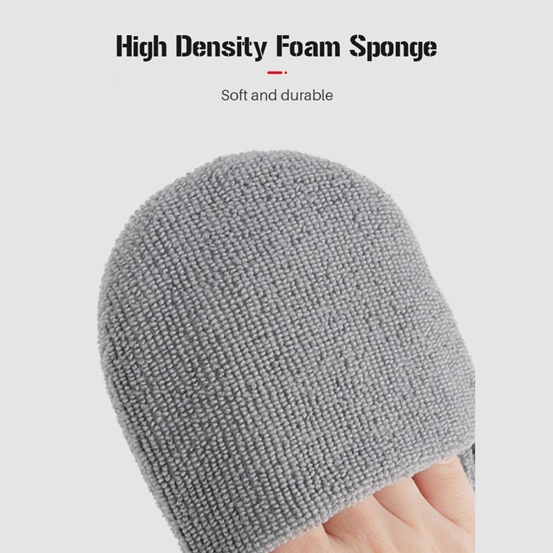 1Pcs Soft Microfiber Car Wax Applicator Mitts Polishing Sponge Wax Foam Applicator Pad For Car Cleaning Auto Detailing