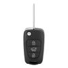 Auto Auto 3 Knopen Klapsleutel Fob Shell Case Zwart Vervanging Geschikt voor KIA Rondo