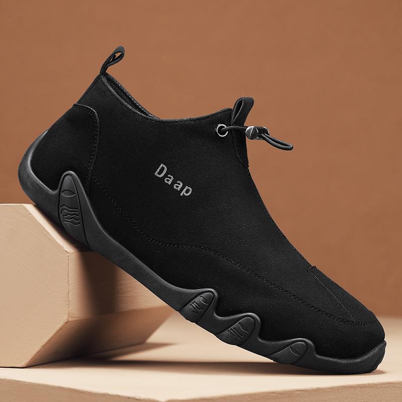 Wysokiej Jakości Skórzane Męskie Buty Casual Ręcznie Robione Lekkie Męskie Mokasyny Oddychające Wygodne Buty do Chodzenia Wsuwane Buty do Jazdy