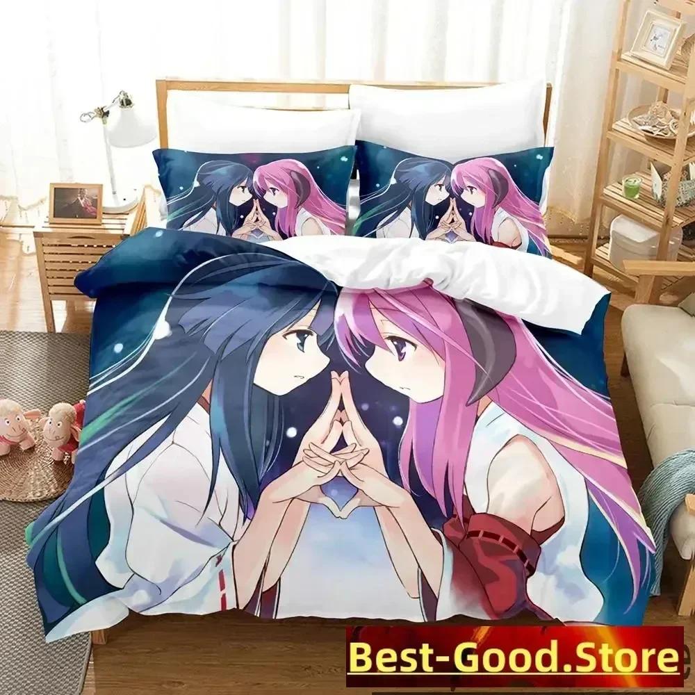 3D Anime Higurashi When They Cry Bedding Set Duvet Cover Sheet Printed Bed Set Pillowcase Full Queen King Size Comforter Bedroom