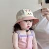 Quick-dry Kids Sun Hat Mesh Children Fisherman Hat Comfortable Cartoon Bucket Cap  Outdoor