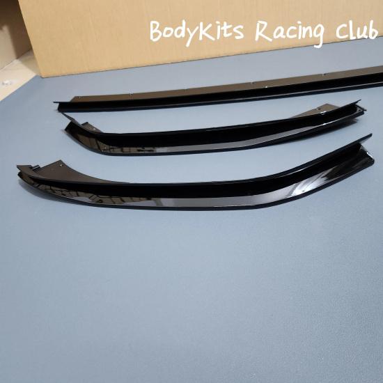 Gloss Black TCR Front Bumper Splitter Lip Kits For Volkswagen Golf MK7.5 GTI 2017-2020
