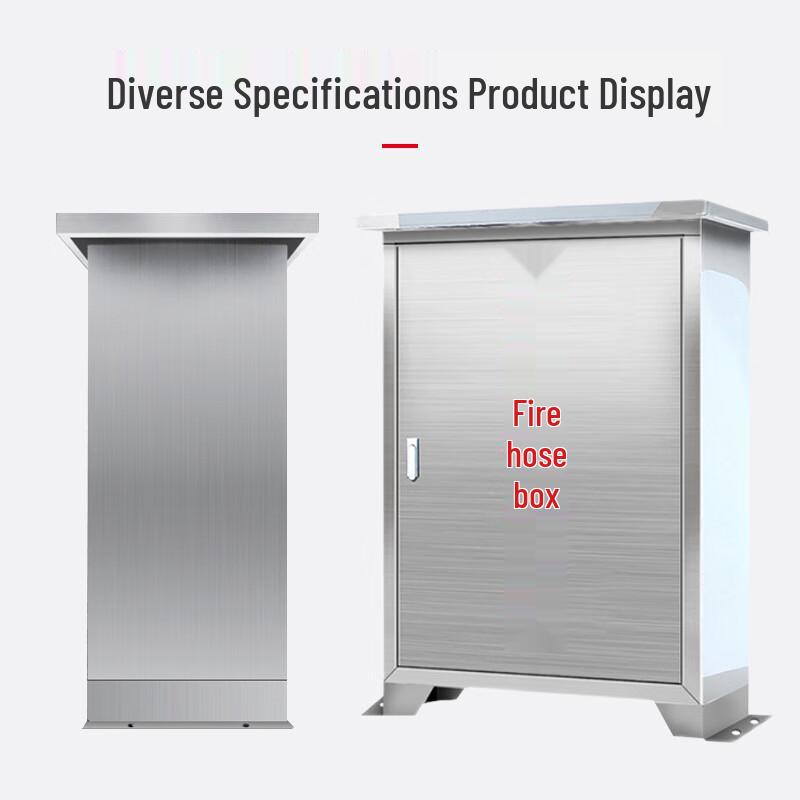 Longchan Thickened 304 Stainless Steel Wall-Mounted Fire Cabinet
