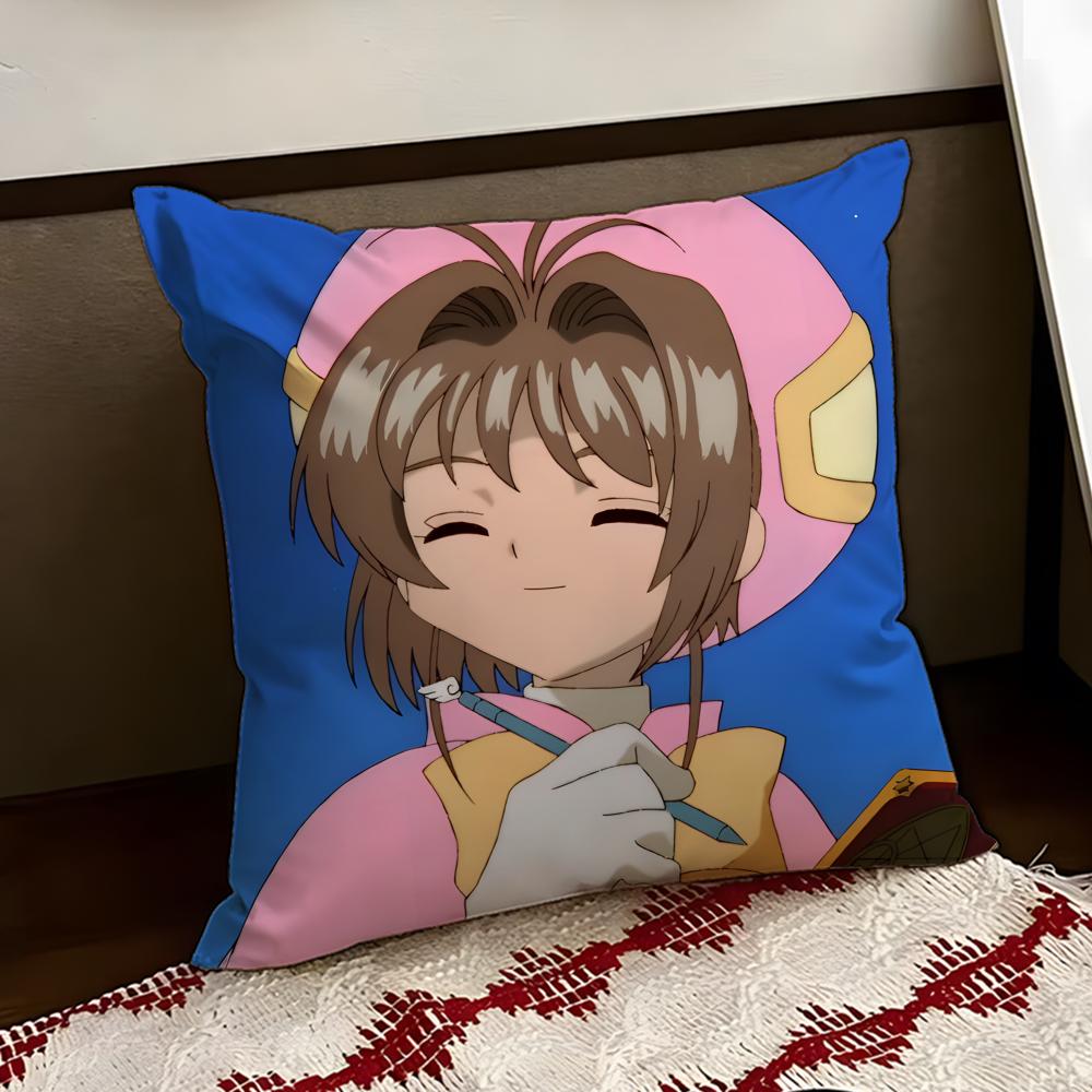 CCardcaptor SakuraS Cushion Cover Reversible Soft Durable Pillow Cover Home Car MultiScene Use for Daily Comfort