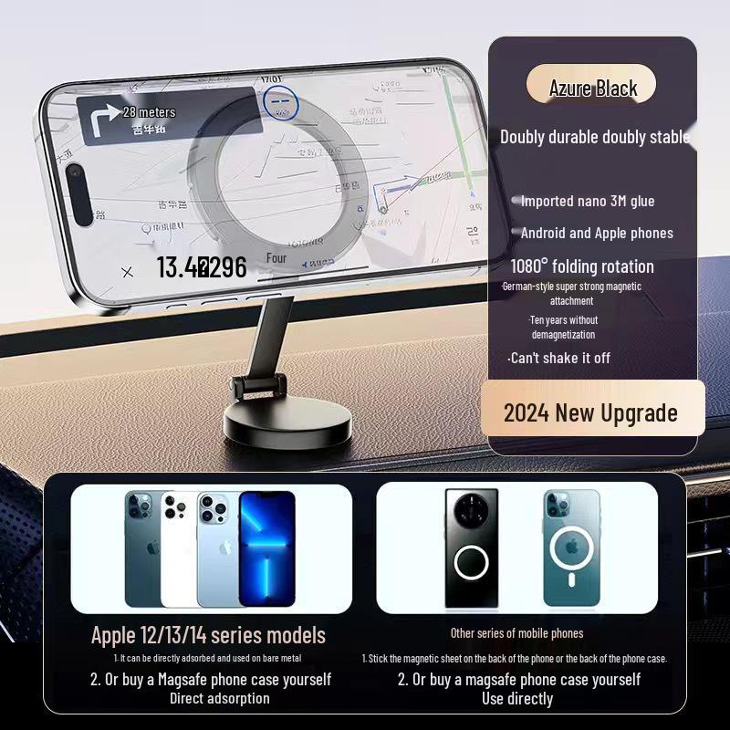 Magnetic Car Mount for Magsafe - Universal Navigation & Phone Holder