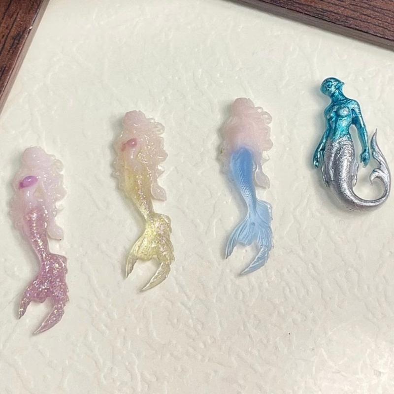 Nail Art Silicone Mold Mermaids Series Manicure Training Tool Professional Manicure Supplies Perfect for Various Occasion