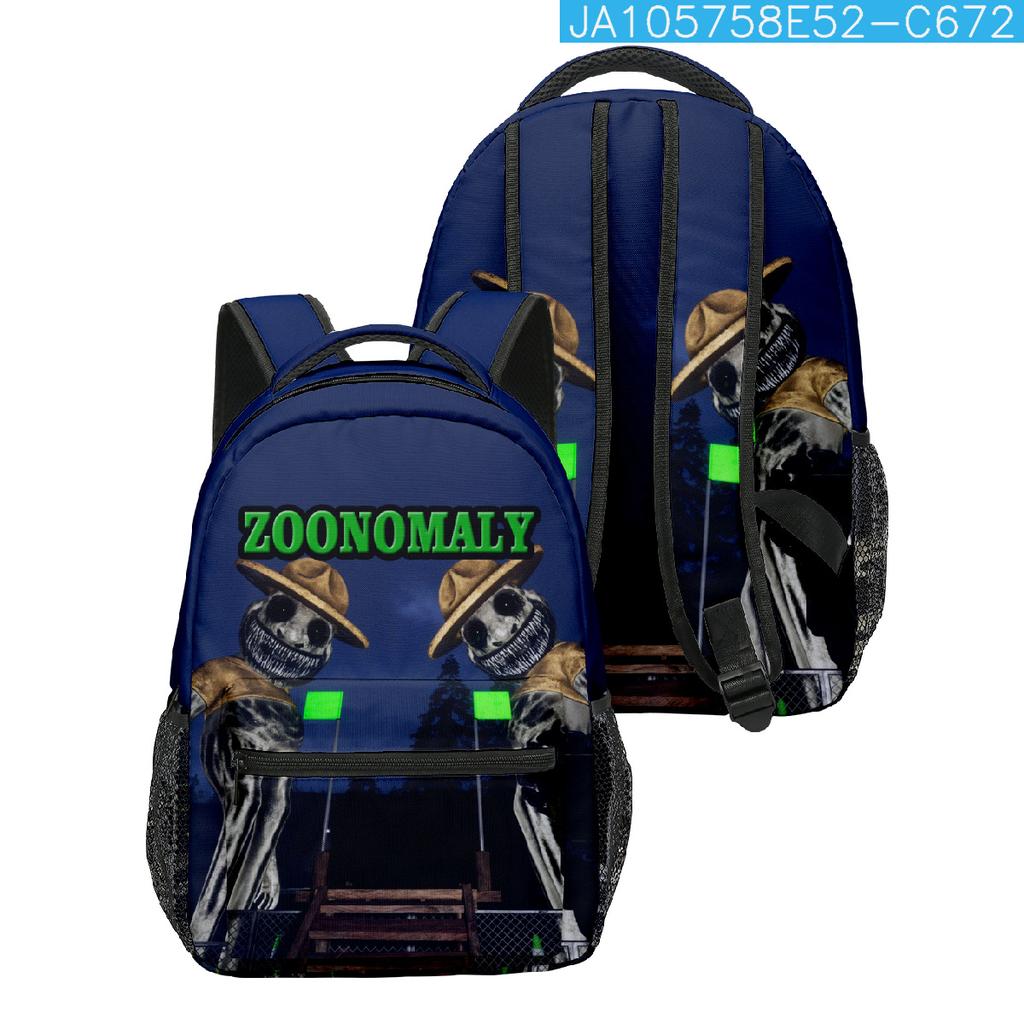 Cartoon Popular Funny Zoonomaly student Bookbag Notebook Backpacks 3D Printed Oxford Waterproof Boys/Girls Travel Backpacks