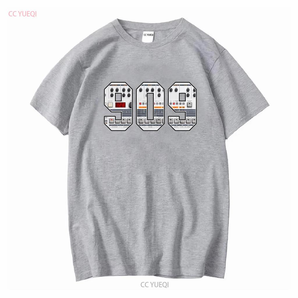TR 909 T Shirt Vintage Drum Machine Synth vintage Washed Soft Slightly Breathable Stretched homme graphic Casual Comfortable
