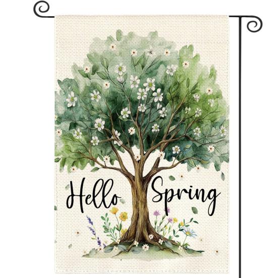 

Double-Sided Garden Flag for Porch 12x18 Inch Fade-Resistant Spring Floral Butterfly Print Decorative Flag for Outdoor Yard Patio Mailbox Seasonal K
